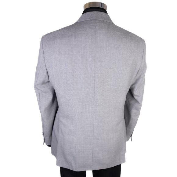 Jos A Bank 40R Tailored Fit Traveler Sport Coat Blazer Jacket Wool 2 Button EUC - Picture 8 of 14